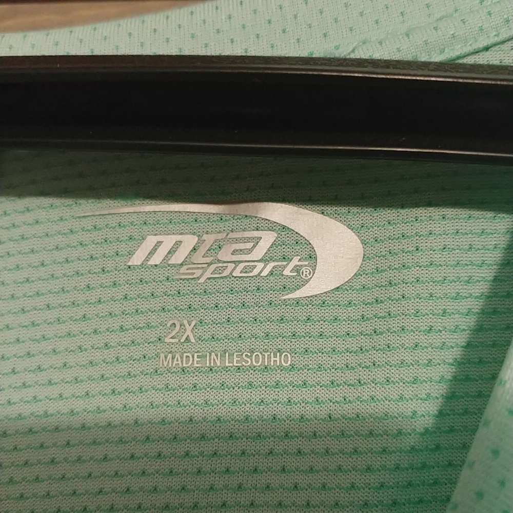 Turquoise Athletic Shirt - Picture 2 of 2